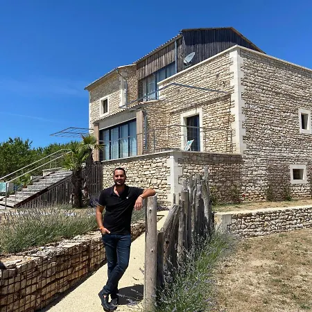 Villa Mas Piralet Ardeche En Pierre Piscine 6*12 Pool House Equipe Le Garn